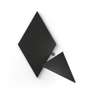 nanoleaf must kolmnurkne LED paneel eestvaates