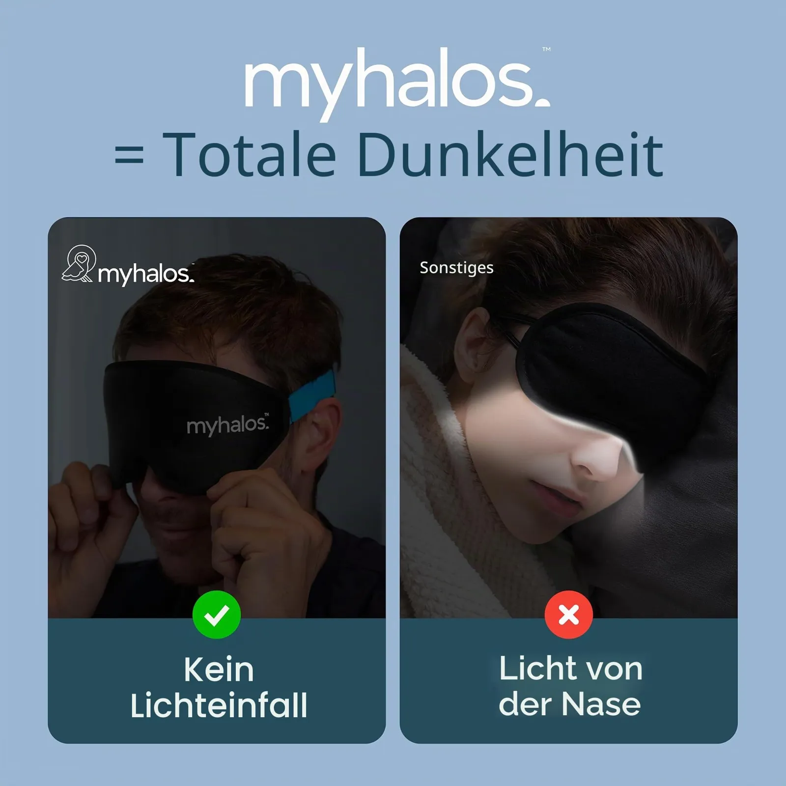 kaks unemaski ja hoiukotike